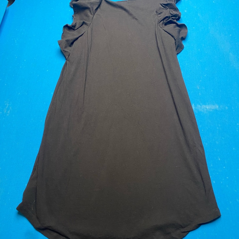 J. Crew Black Tunic with Ruffled Sleeves dress - Picture 4 of 8